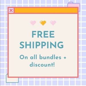 Free shipping and discounts on all bundles!